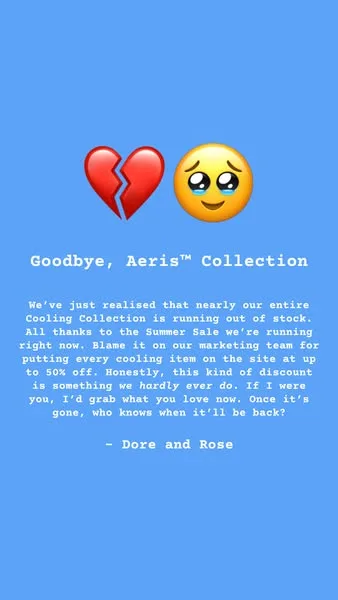 Dore & Rose advertisement