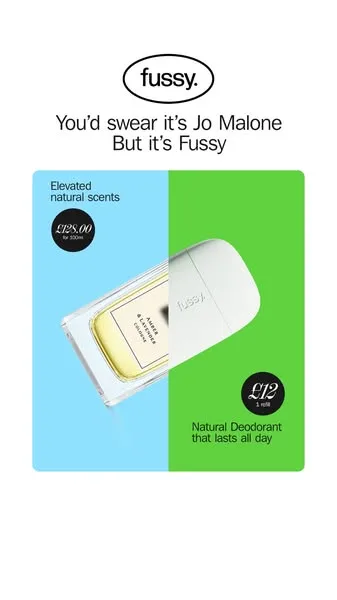 Fussy advertisement