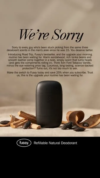 Fussy advertisement