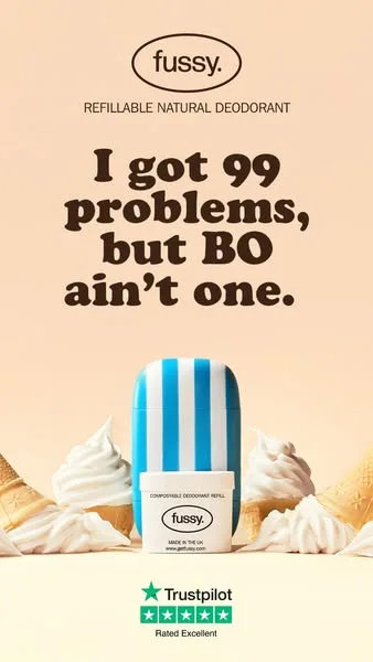 Fussy advertisement