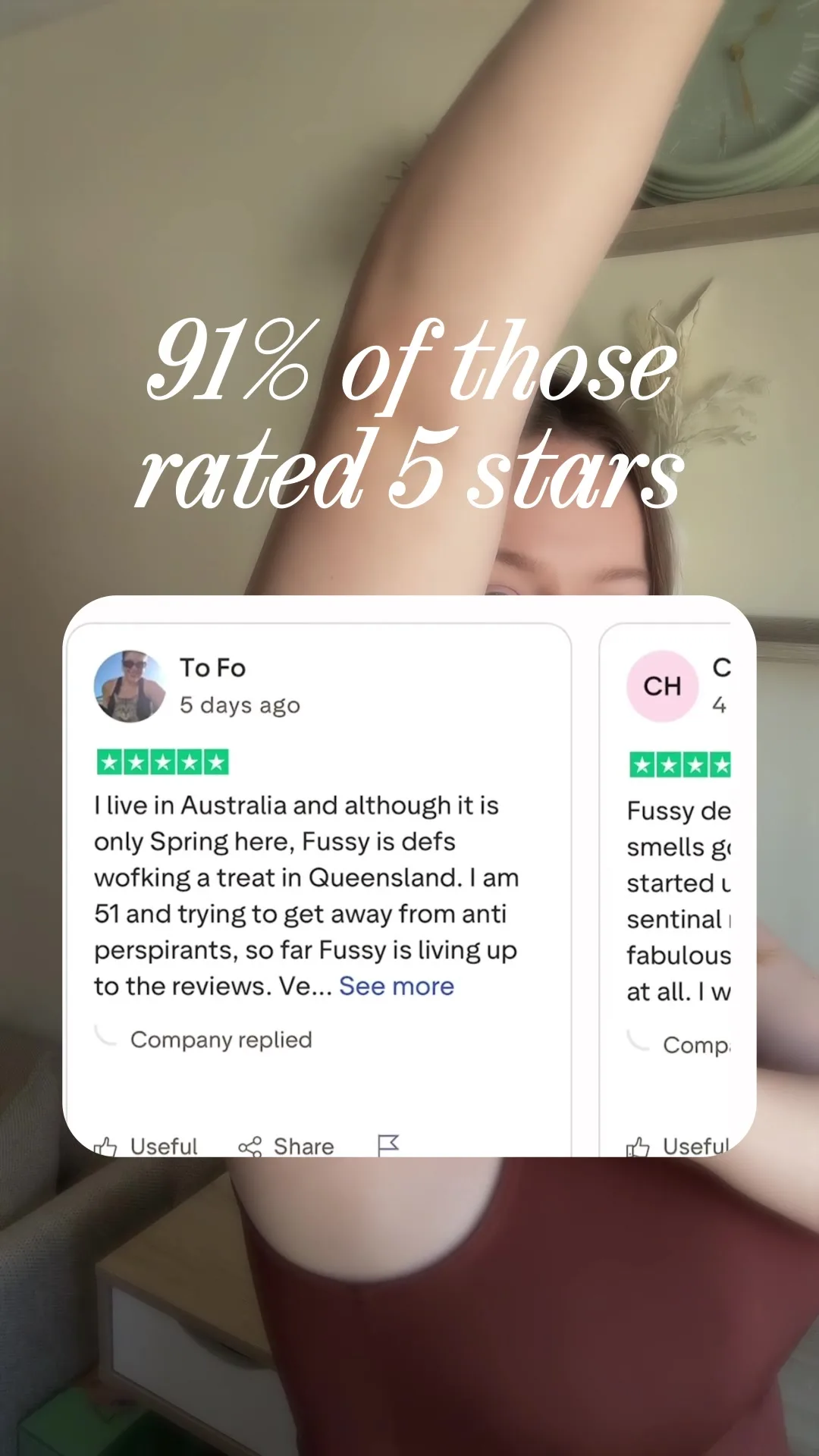 Fussy advertisement