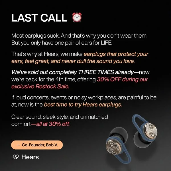 Hears advertisement