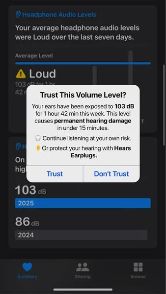 Hears advertisement