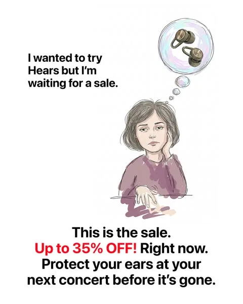 Hears advertisement