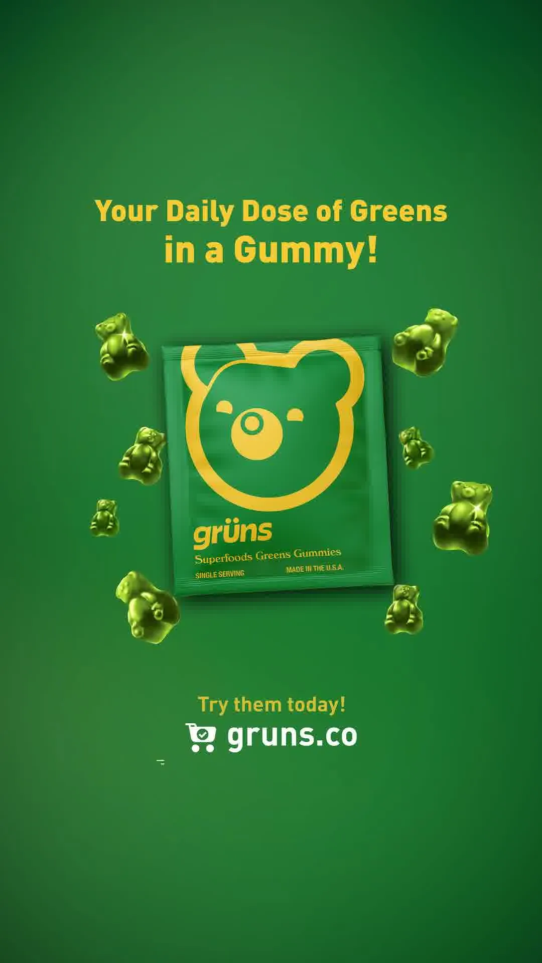 Grüns advertisement