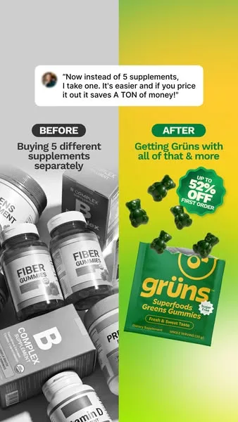 Grüns advertisement