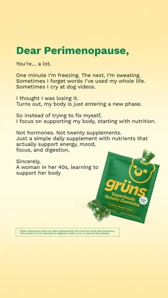 Grüns advertisement