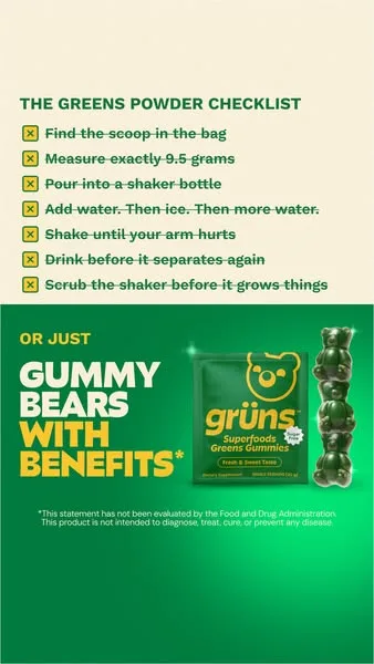 Grüns advertisement