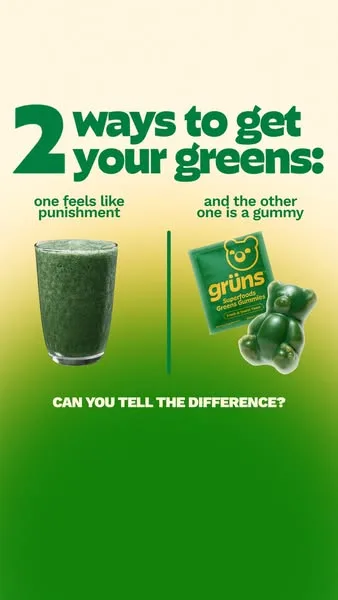 Grüns advertisement