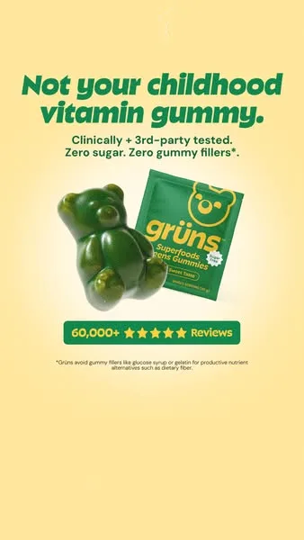 Grüns advertisement