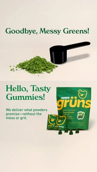 Grüns advertisement