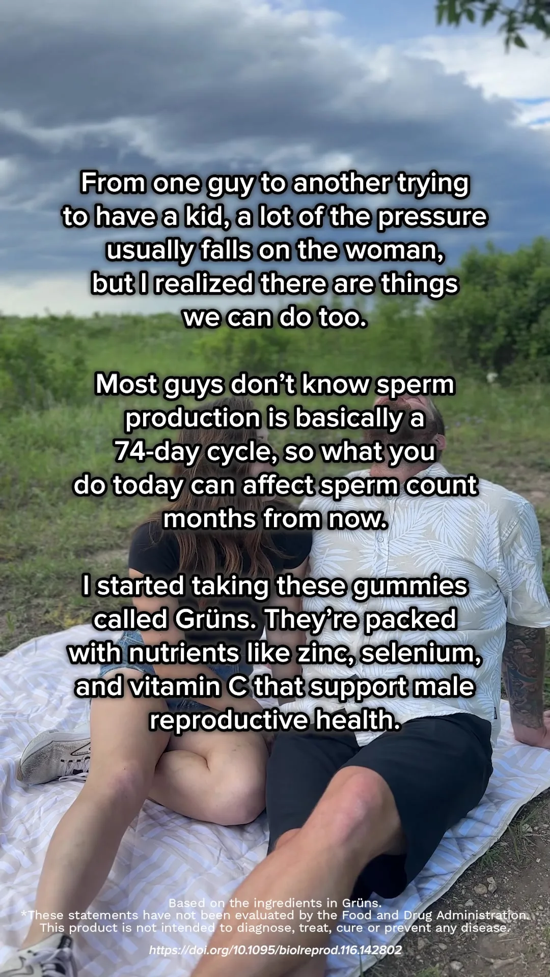 Grüns advertisement