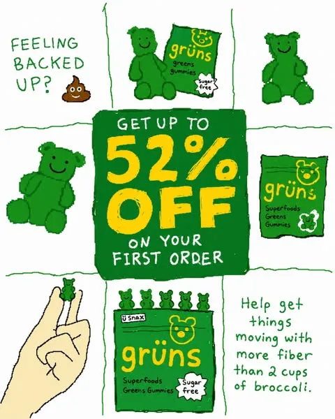 Grüns advertisement