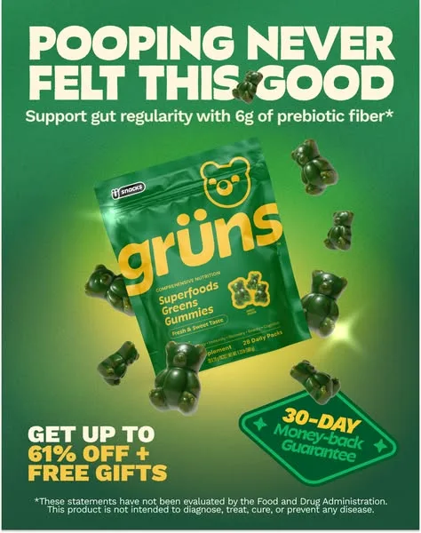 Grüns advertisement