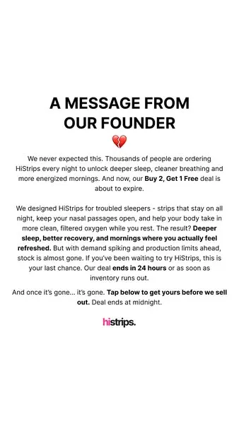 HiStrips advertisement