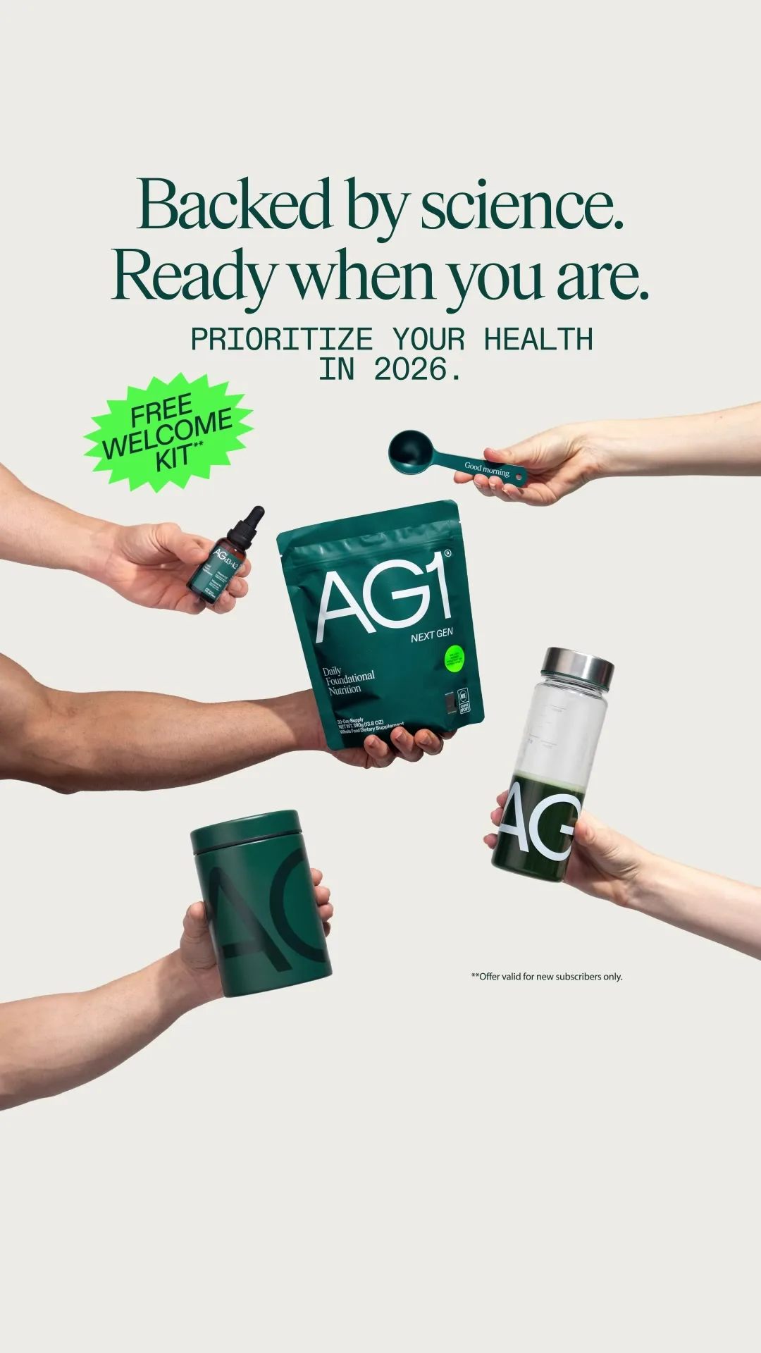 AG1 advertisement