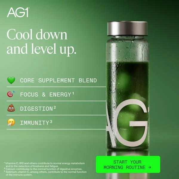 AG1 advertisement