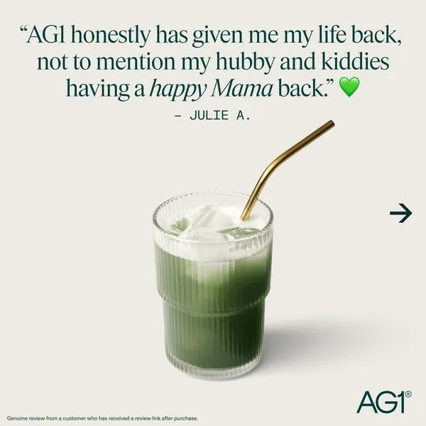 AG1 advertisement