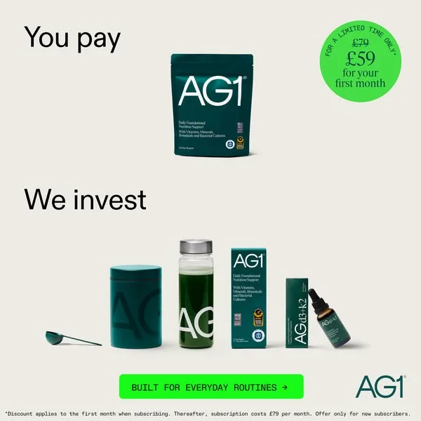 AG1 advertisement