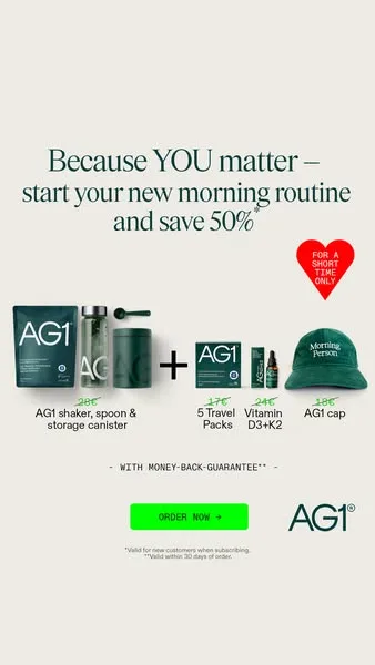 AG1 advertisement