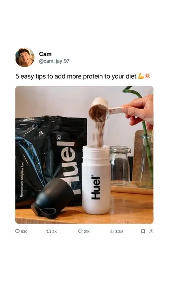 Huel advertisement