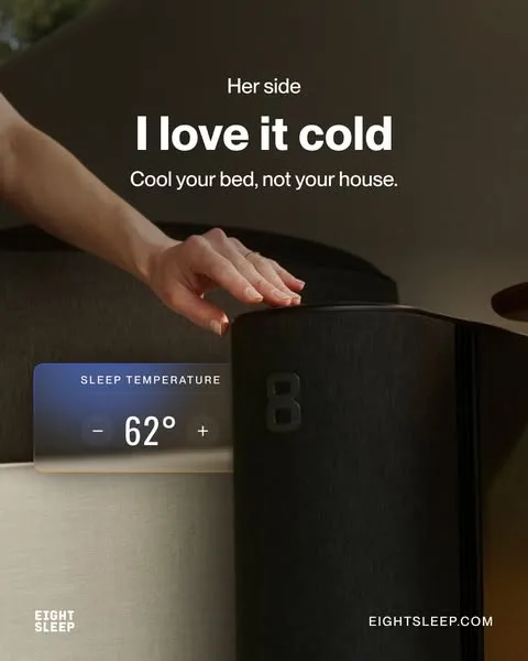 Eight Sleep advertisement