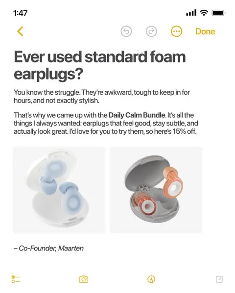 Loop advertisement